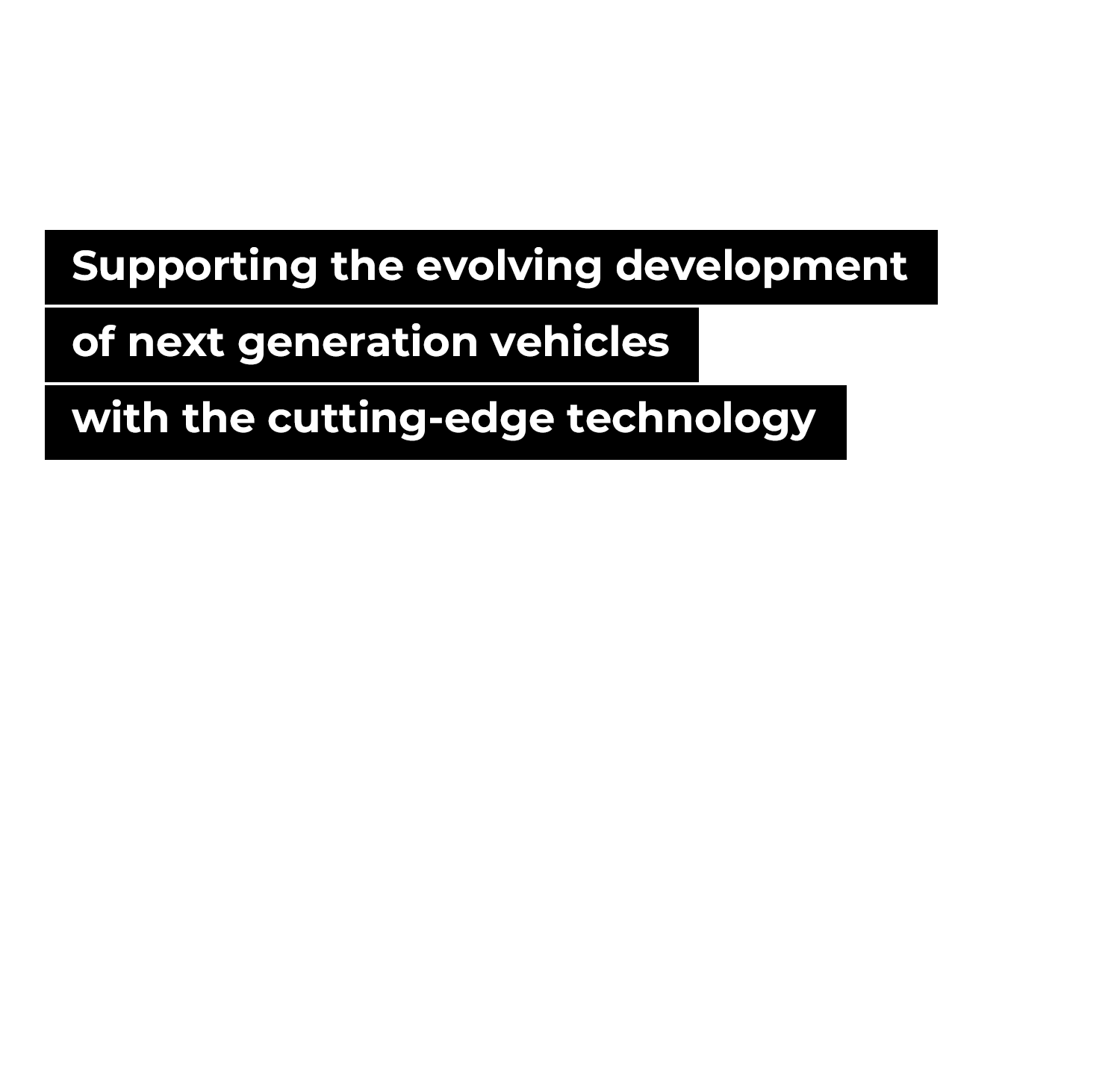 Supporting the evolving development of next generation vehicles with the cutting-edge technology